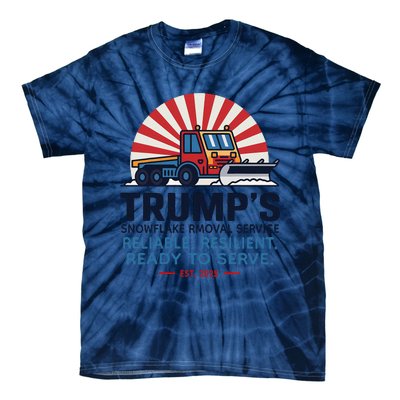 TrumpS Snowflake Rmoval Service Funny Donald Trump 2024 Tie-Dye T-Shirt