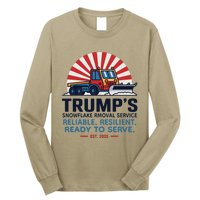 TrumpS Snowflake Rmoval Service Funny Donald Trump 2024 Long Sleeve Shirt