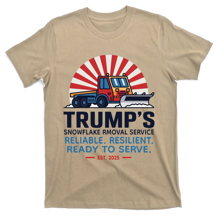 TrumpS Snowflake Rmoval Service Funny Donald Trump 2024 T-Shirt