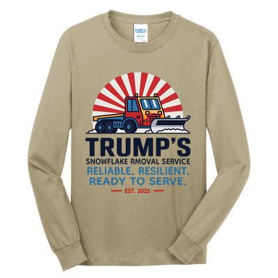 TrumpS Snowflake Rmoval Service Funny Donald Trump 2024 Tall Long Sleeve T-Shirt