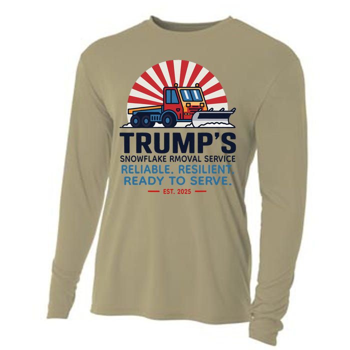 TrumpS Snowflake Rmoval Service Funny Donald Trump 2024 Cooling Performance Long Sleeve Crew