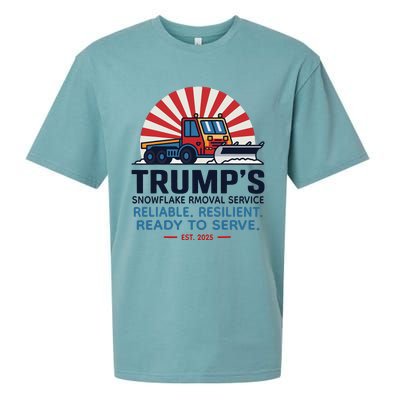 TrumpS Snowflake Rmoval Service Funny Donald Trump 2024 Sueded Cloud Jersey T-Shirt