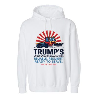 TrumpS Snowflake Rmoval Service Funny Donald Trump 2024 Garment-Dyed Fleece Hoodie