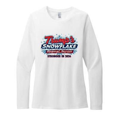 Trump Snowflake Removal Service 2024 Womens CVC Long Sleeve Shirt