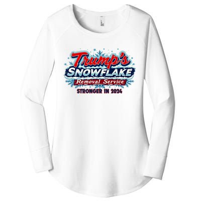 Trump Snowflake Removal Service 2024 Women's Perfect Tri Tunic Long Sleeve Shirt