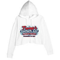 Trump Snowflake Removal Service 2024 Crop Fleece Hoodie