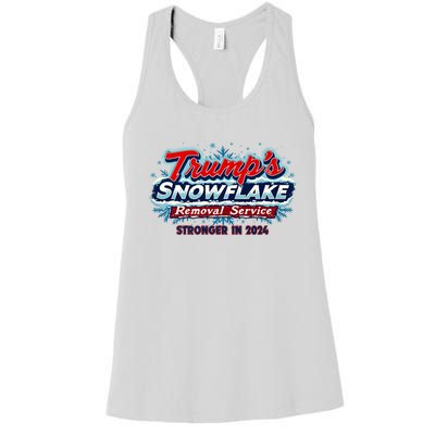 Trump Snowflake Removal Service 2024 Women's Racerback Tank