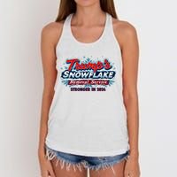 Trump Snowflake Removal Service 2024 Women's Knotted Racerback Tank