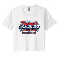 Trump Snowflake Removal Service 2024 Women's Crop Top Tee