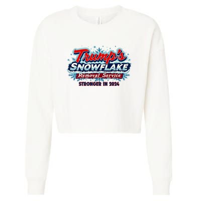 Trump Snowflake Removal Service 2024 Cropped Pullover Crew