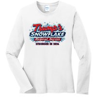 Trump Snowflake Removal Service 2024 Ladies Long Sleeve Shirt