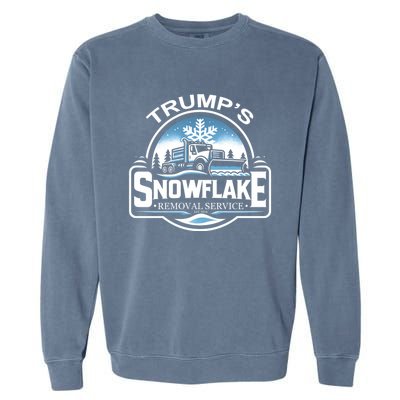 Trump Snowflake Removal Service Satire Gift Garment-Dyed Sweatshirt