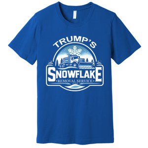 Trump Snowflake Removal Service Satire Gift Premium T-Shirt