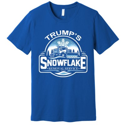 Trump Snowflake Removal Service Satire Gift Premium T-Shirt