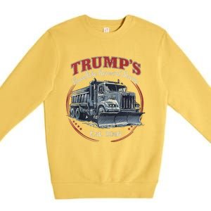 TrumpS Snowflake Removal Service Funny Trump Premium Crewneck Sweatshirt