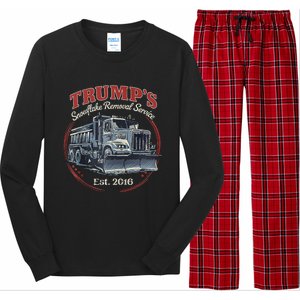 TrumpS Snowflake Removal Service Funny Trump Long Sleeve Pajama Set