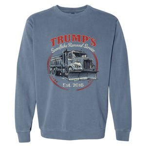 TrumpS Snowflake Removal Service Funny Trump Garment-Dyed Sweatshirt