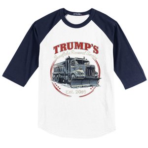 TrumpS Snowflake Removal Service Funny Trump Baseball Sleeve Shirt