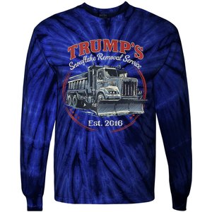 TrumpS Snowflake Removal Service Funny Trump Tie-Dye Long Sleeve Shirt