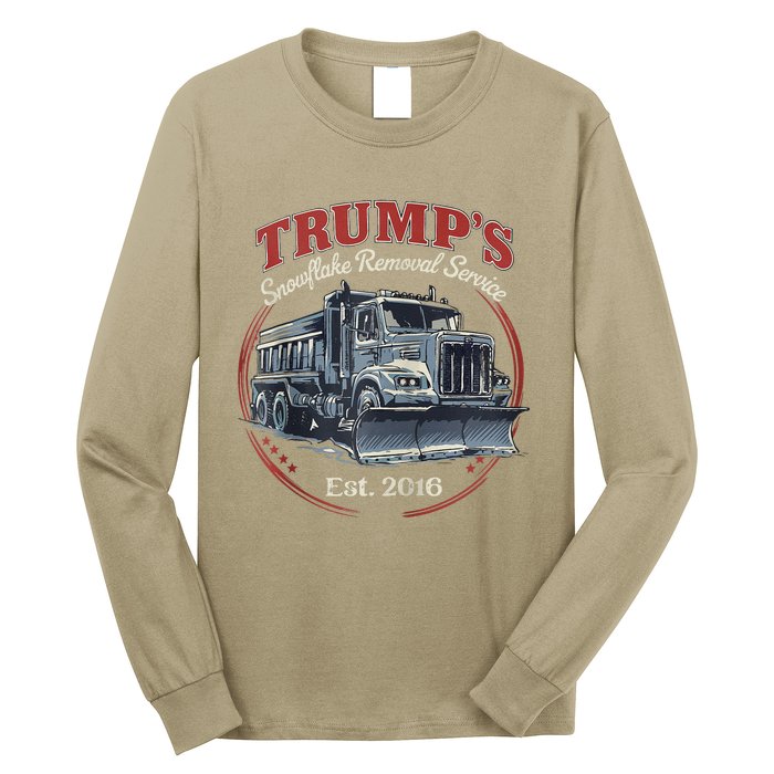 TrumpS Snowflake Removal Service Funny Trump Long Sleeve Shirt