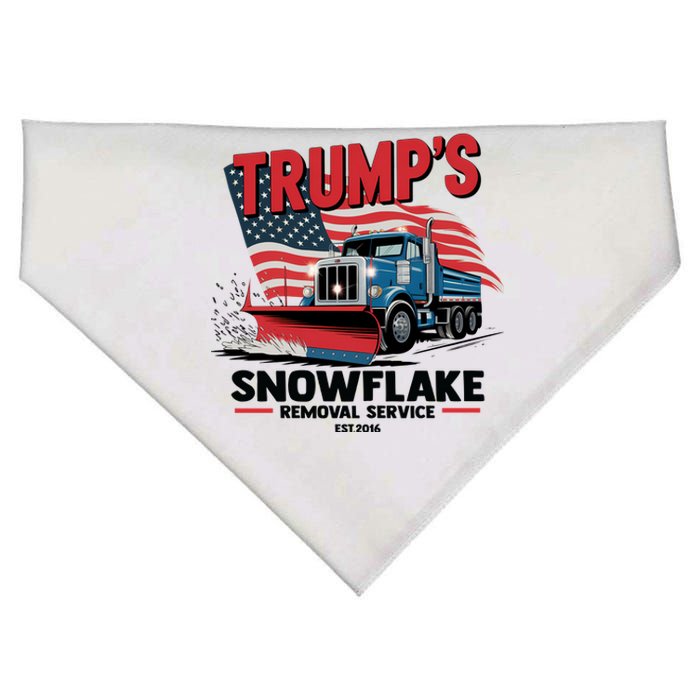 Trumps Snowflake Removal Service Est 2016 Donald Trump USA-Made Doggie Bandana