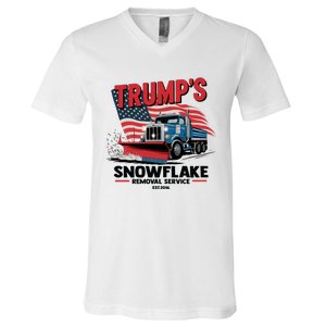 Trumps Snowflake Removal Service Est 2016 Donald Trump V-Neck T-Shirt