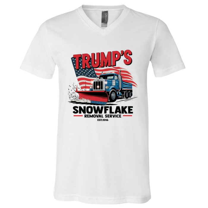 Trumps Snowflake Removal Service Est 2016 Donald Trump V-Neck T-Shirt