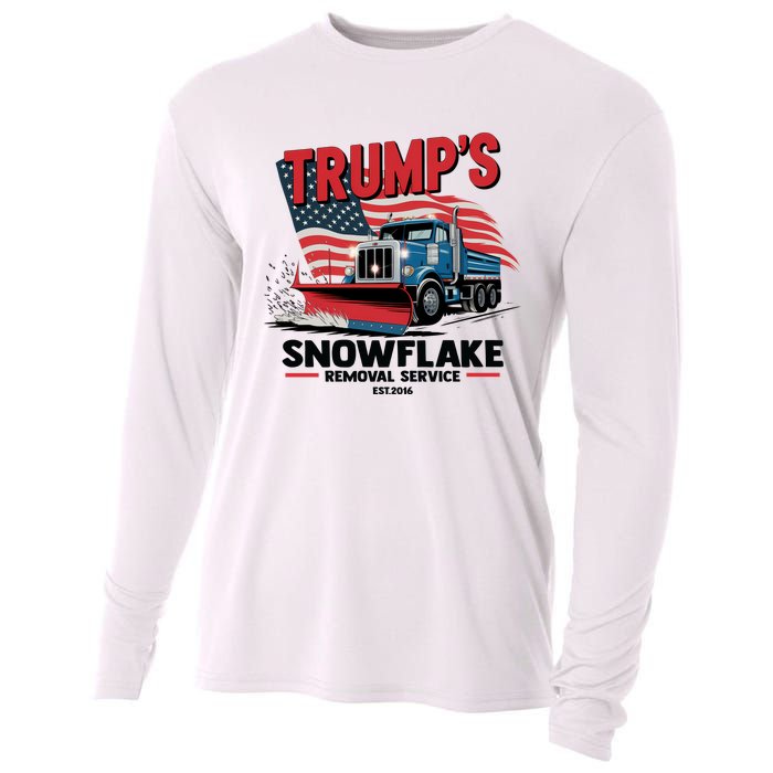 Trumps Snowflake Removal Service Est 2016 Donald Trump Cooling Performance Long Sleeve Crew