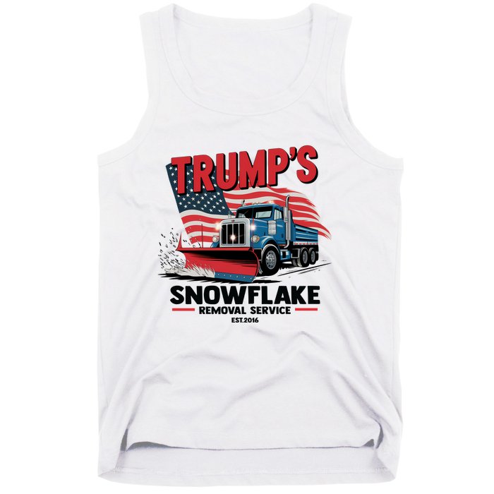 Trumps Snowflake Removal Service Est 2016 Donald Trump Tank Top