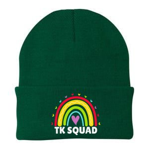 TK Squad Rainbow Transitional Kindergarten Teacher Knit Cap Winter Beanie