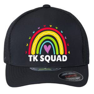 TK Squad Rainbow Transitional Kindergarten Teacher Flexfit Unipanel Trucker Cap