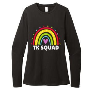 TK Squad Rainbow Transitional Kindergarten Teacher Womens CVC Long Sleeve Shirt