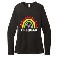 TK Squad Rainbow Transitional Kindergarten Teacher Womens CVC Long Sleeve Shirt