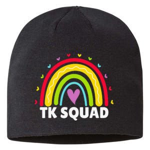 TK Squad Rainbow Transitional Kindergarten Teacher Sustainable Beanie