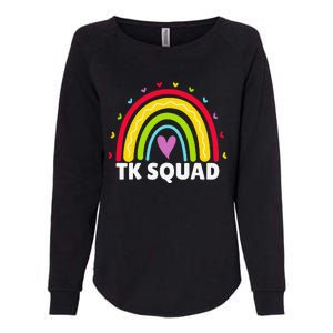 TK Squad Rainbow Transitional Kindergarten Teacher Womens California Wash Sweatshirt