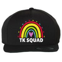 TK Squad Rainbow Transitional Kindergarten Teacher Wool Snapback Cap