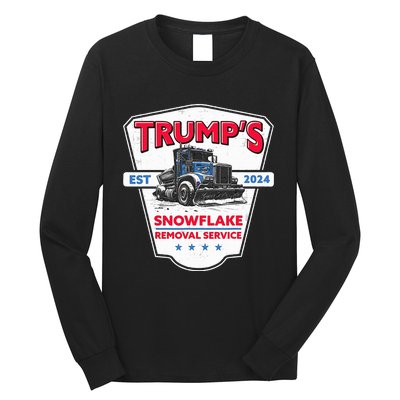 TrumpS Snowflake Removal Service Funny Trump 2024 Long Sleeve Shirt