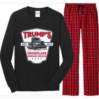 TrumpS Snowflake Removal Service Funny Trump 2024 Long Sleeve Pajama Set