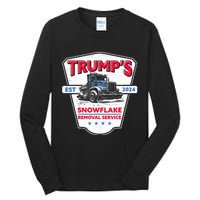 TrumpS Snowflake Removal Service Funny Trump 2024 Tall Long Sleeve T-Shirt