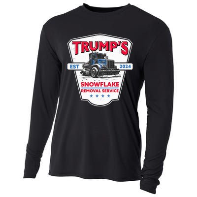 TrumpS Snowflake Removal Service Funny Trump 2024 Cooling Performance Long Sleeve Crew