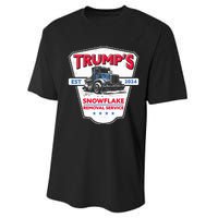 TrumpS Snowflake Removal Service Funny Trump 2024 Performance Sprint T-Shirt