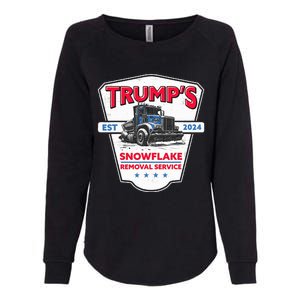 TrumpS Snowflake Removal Service Funny Trump 2024 Womens California Wash Sweatshirt