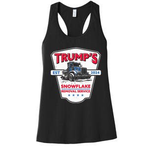 TrumpS Snowflake Removal Service Funny Trump 2024 Women's Racerback Tank