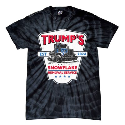 TrumpS Snowflake Removal Service Funny Trump 2024 Tie-Dye T-Shirt