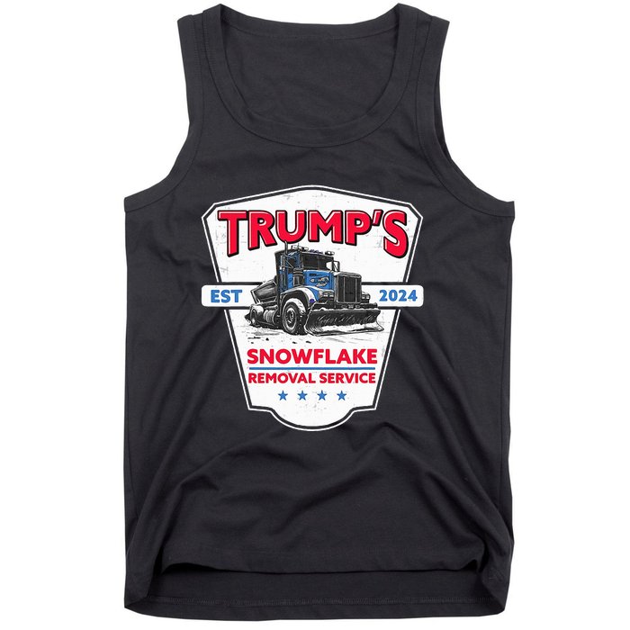 TrumpS Snowflake Removal Service Funny Trump 2024 Tank Top