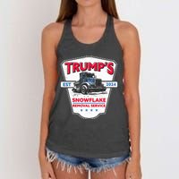 TrumpS Snowflake Removal Service Funny Trump 2024 Women's Knotted Racerback Tank