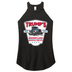 TrumpS Snowflake Removal Service Funny Trump 2024 Women's Perfect Tri Rocker Tank