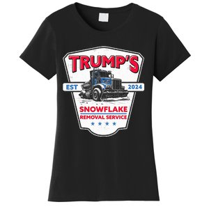 TrumpS Snowflake Removal Service Funny Trump 2024 Women's T-Shirt