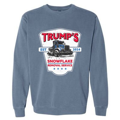 TrumpS Snowflake Removal Service Funny Trump 2024 Garment-Dyed Sweatshirt