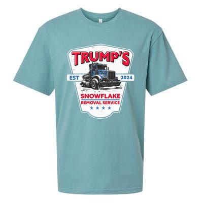 TrumpS Snowflake Removal Service Funny Trump 2024 Sueded Cloud Jersey T-Shirt